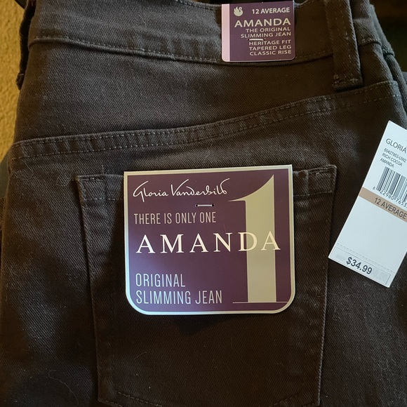 Gloria Vanderbilt Amanda Original Slimming Jeans - Size 12 - Picture 2 of 3